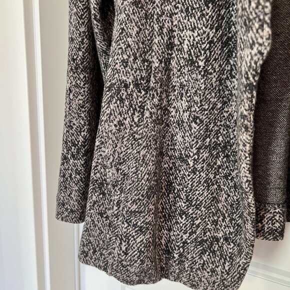 Nic+Zoe Women’s Dark Gray Open Front Jetset Herringbone Jacket, 1X - Picture 5 of 9